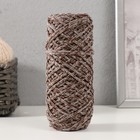 Шнур для вязания 35% хлопок,65% полипропилен 3 мм 85м/160±10 гр (Экрю/шоколад) - фото 110288676