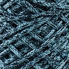 Шнур для вязания 35% хлопок,65% полипропилен 3 мм 85м/160±10 гр (Нэйви/небесный) - Фото 3