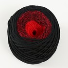 Хлопковый шнур 3 мм 220м/240±5 гр Градиент (черный/красный) - фото 321087439