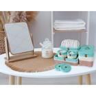 Хлопковый шнур 3 мм 220м/240±5 гр Градиент (мята/розовый) - фото 24483640