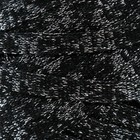 Трикотажная пряжа "Риббон" с люрексом 85м/170±5 гр (Черный, люрекс: Серебро) - Фото 3