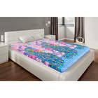 Простыня "Этель поплин" 1.5 сп Павлин роуз 150*210 см, 100% хлопок, поплин - Фото 1