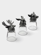 Подарочный набор рюмок-перевёртышей «Настоящему мужчине», на 3 персоны, рюмка 50 мл, стекло, металл - Фото 1