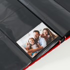 Фотоальбом на 500 фото 10х15 см "Белые сердечки на красном" 36х33х5 см - фото 23695855