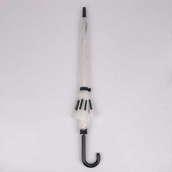 Зонт - трость полуавтоматический «Ноты», 8 спиц, R = 46 см, рисунок МИКС - фото 1908051075