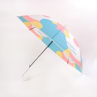 Зонт - трость полуавтоматический «Радужный круг», 8 спиц, R = 46 см, рисунок МИКС - Фото 4