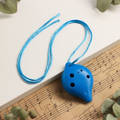 Окарина Music Life 6 отверстий, синяя, 6.7×4×3.2 см