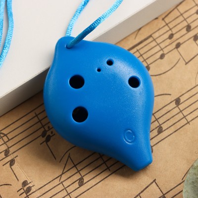 Окарина Music Life 6 отверстий, синяя, 6.7×4×3.2 см