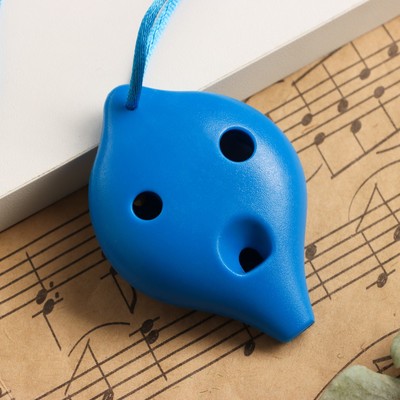 Окарина Music Life 6 отверстий, синяя, 6.7×4×3.2 см