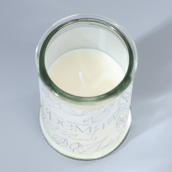 Ароматическая свеча «Время для тебя», аромат лаванда, 11,5 х 5,8 см. - фото 1903682437