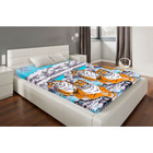 Простыня "Этель поплин" 1.5 сп Киото зима 150*210 см, 100% хлопок, поплин - Фото 1