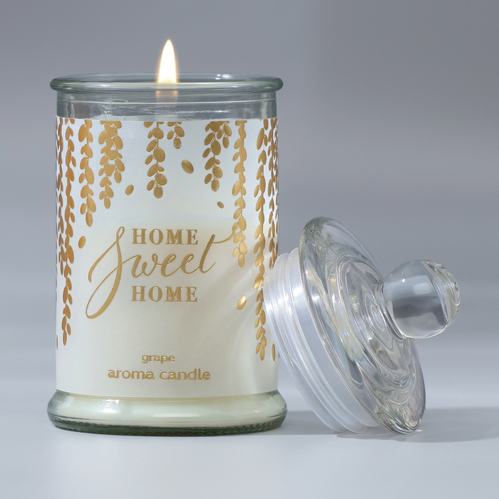 Ароматическая свеча «Sweet home», аромат винограда, 11,5 х 5,8 см.