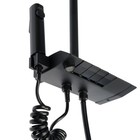 Душевая система ZEIN Z3686, верхняя и ручная лейка, ПВХ шланг, гигиенический набор, черная - Фото 16