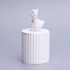 Свеча в бетоне ароматическая "Аполлон", анлгийская груша и фрезия, 13х7 см,соевый воск,160 г - фото 9046862