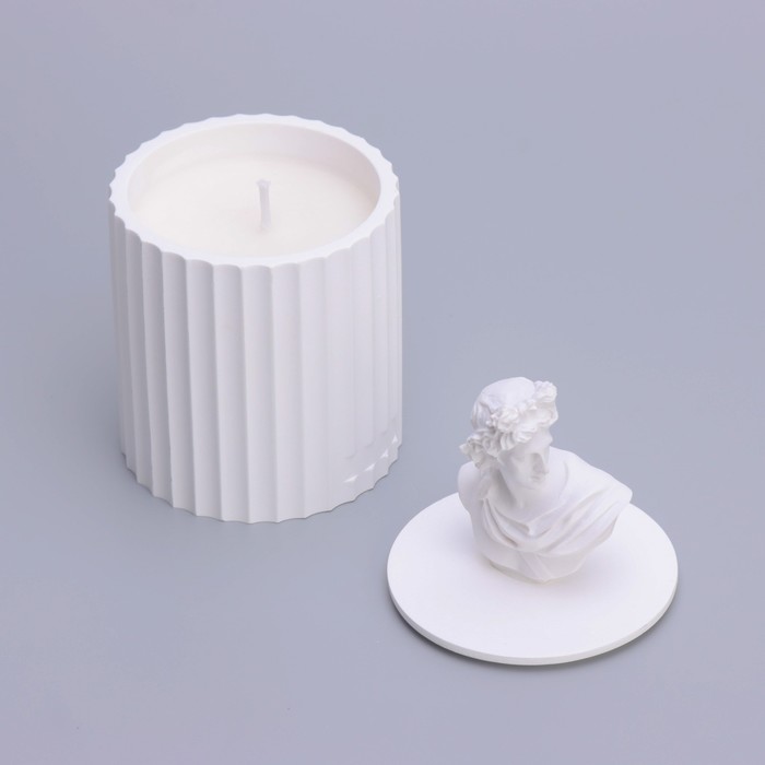 Свеча в бетоне ароматическая "Аполлон", анлгийская груша и фрезия, 160 гр, в коробке