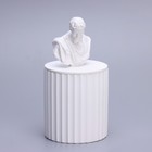 Свеча в бетоне ароматическая "Микеланджело", 13х7 см, сочный лимон, соевый воск, 160 г - фото 9046909