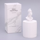 Свеча в бетоне ароматическая "Бог Арес", 13х7 см, цветущий жасмин, соевый воск, 160 г - фото 9046924