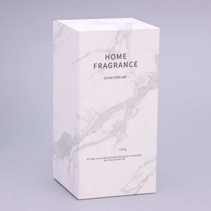 Свеча в бетоне ароматическая "Бог Арес", цветущий жасмин, 160 гр, в коробке