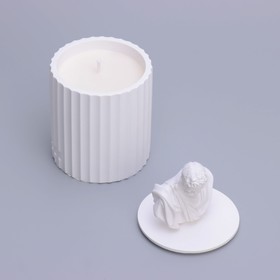 Ароматическая свеча в подсвечнике «Микеланджело», чёрная смородина, 13×7 см, соевый воск, 160 г