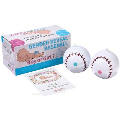 Шар на гендер пати, набор 2 шт., с розовой и голубой краской