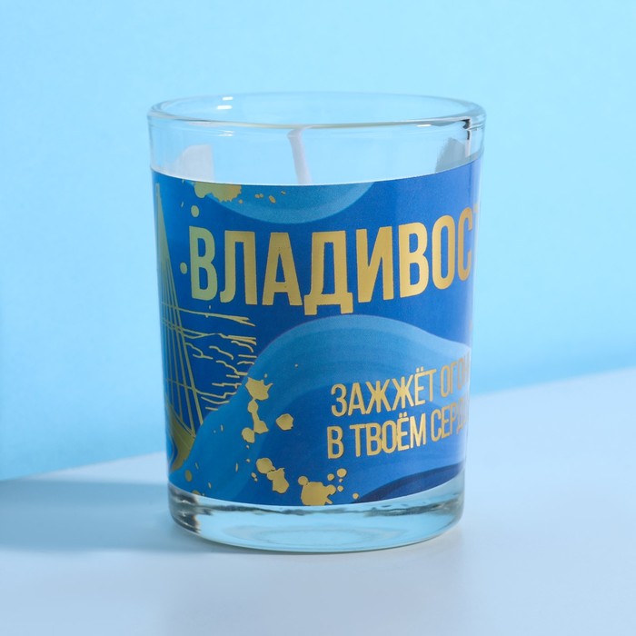 Свеча "Владивосток"  8,3 х 5,3 х 8,3 см