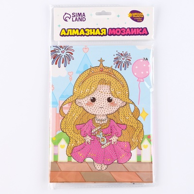 Алмазная вышивка «Манами», 13.7×18.3 см, картон, с частичным заполнением