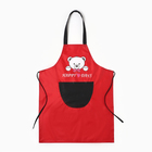 Фартук детский Этель Bear 44*60см, цв. красный, 100% п/э - фото 54768826