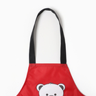 Фартук детский Этель Bear 44*60см, цв. красный, 100% п/э - фото 54768827