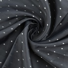 Ткань подкладочная «Горох», двусторонняя, 100 % вискоза, 1 × 1,4 м, цвет серый - фото 20188399