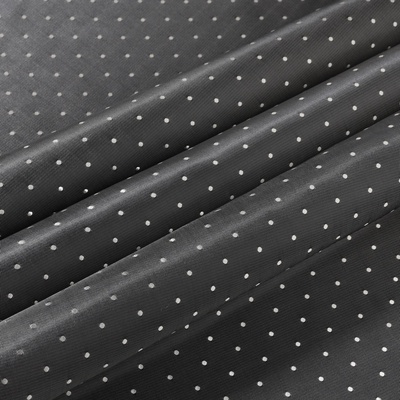 Ткань подкладочная «Горох», двусторонняя, 100 % вискоза, 1×1.4 м, серая