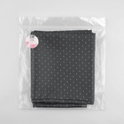 Ткань подкладочная «Горох», двусторонняя, 100 % вискоза, 1×1.4 м, серая - Фото 7