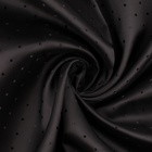 Ткань подкладочная «Горох», двусторонняя, 100 % вискоза, 1 × 1,4 м, цвет чёрный - фото 12022216