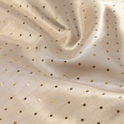 Ткань подкладочная «Горох», двусторонняя, 100 % вискоза, 1 × 1,4 м, цвет бежевый - Фото 2