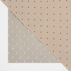 Ткань подкладочная «Горох», двусторонняя, 100 % вискоза, 1 × 1,4 м, цвет бежевый - Фото 3