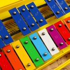 Музыкальный инструмент Металлофон Music Life, 25 тонов, футляр, 2 палочки, желтый - Фото 3