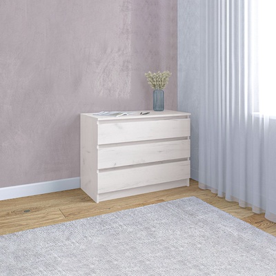 Комод для хранения «Клик Мебель. Зара», 900×440×680 мм, цвет крафт белый