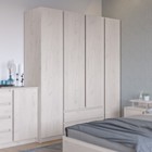 Шкаф четырёхстворчатый для одежды «Клик Мебель. Зара», 2 ящика, 1760×530×2100 мм, цвет крафт белый - Фото 3