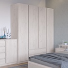 Шкаф четырёхстворчатый для одежды «Клик Мебель. Зара», 2 ящика, 1760×530×2100 мм, цвет крафт белый - Фото 4