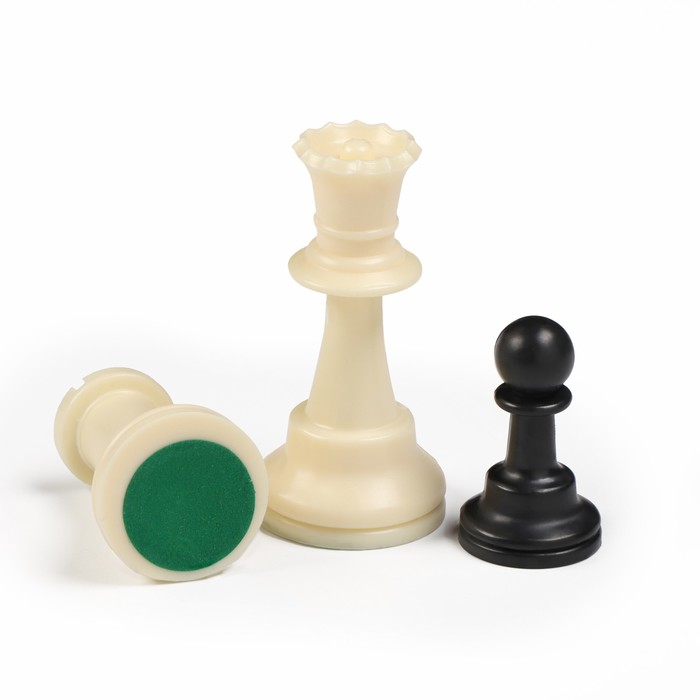 Шахматы гроссмейстерские, турнирные 43х43 см, фигуры пластик, король h-10 см, пешка h=4.5 см - фото 1908051771