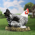 Садовая фигура "Курица на гнезде" пёстрая, 32х32х28см - фото 4795988