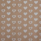Бумага упаковочная крафт "Сердечки", 0,6 х 10 м, 40 г/м2 - Фото 3