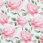 Бумага упаковочная глянцевая «Розовые пионы», 50 х 70 см - Фото 3