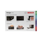 Тостер Bosch TAT3P423, 970 Вт, 5 режимов прожарки, 2 тоста, чёрный - фото 9076307
