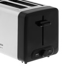 Тостер Bosch TAT4P420, 970 Вт, 6 режимов прожарки, 2 тоста, серебристо-чёрный - фото 9076309