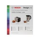 Тостер Bosch TAT4P420, 970 Вт, 6 режимов прожарки, 2 тоста, серебристо-чёрный - Фото 9