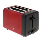 Тостер Bosch TAT4P424, 970 Вт, 6 режимов прожарки, 2 тоста, красно-чёрный - фото 321089127