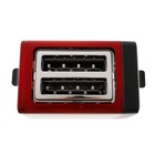 Тостер Bosch TAT4P424, 970 Вт, 6 режимов прожарки, 2 тоста, красно-чёрный - фото 9076321