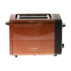 Тостер Bosch TAT4P429, 970 Вт, 6 режимов прожарки, 2 тоста, коричнево-чёрный - фото 9076330