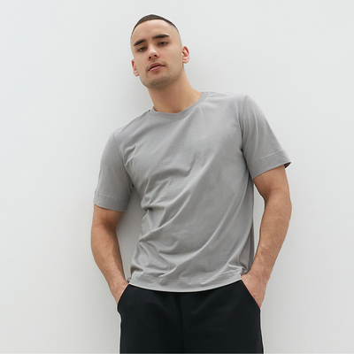 Футболка мужская MINAKU: Basic line MAN серая, размер 56