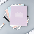 Тетрадь в клетку, 12 листов, А5, на скрепке, блок №2 «Цветная обложка» МИКС - Фото 2